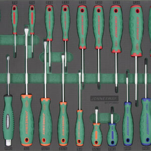 Jonnesway Csavarhúzó készlet , 24 db -os , polifoam tálcán