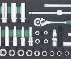 Jonnesway Crova készlet 3/8 , 36 db-os , polifoam tálcán