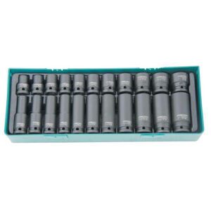 Jonnesway Gépi dugókulcsfej készlet , rövid és hosszú (S03A4122SP)