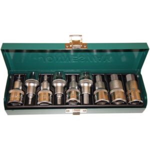 Jonnesway 1/2" Imbusz dugókulcs készlet H5-H19 (55mm; 100mm) 18 db-os (S09H4118SP)