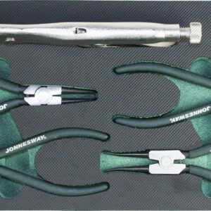 Jonnesway Zéger-,és patentfogó készlet , polifoam tálcán