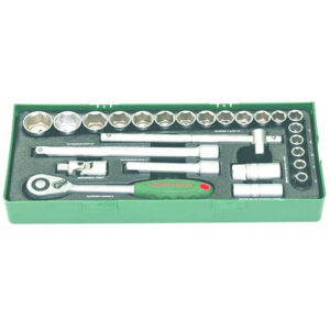 Jonnesway Crova készlet, ½ ” –os , 25 darabos tálcán (S04H4125SP)