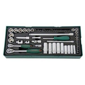 Jonnesway Crova készlet 1/4” – 3/8” -os, 57 darabos tálcán (S04H3157SP)